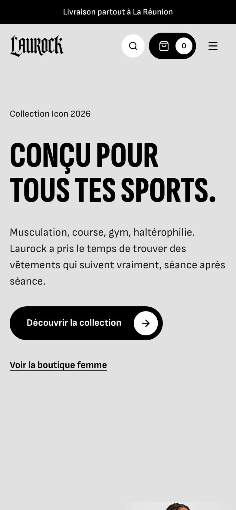 Laurock sur mobile
