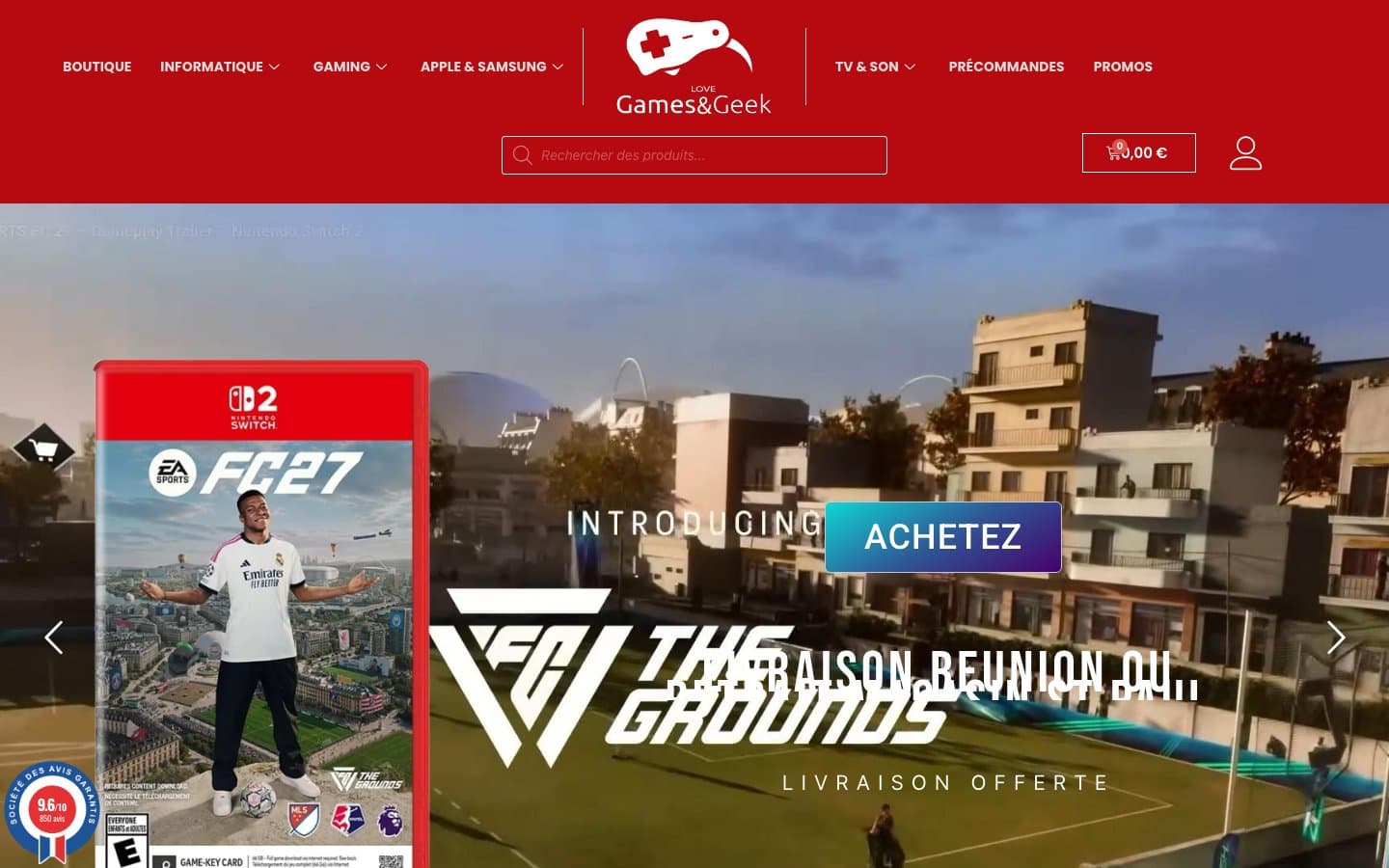 Aperçu du site LoveGamesGeek