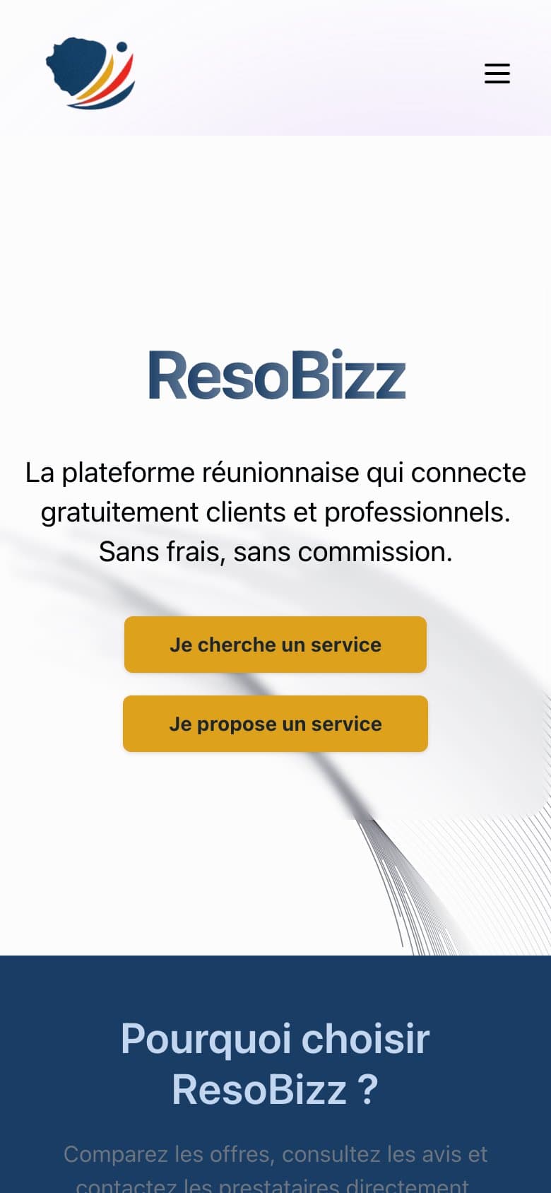ResoBizz sur mobile
